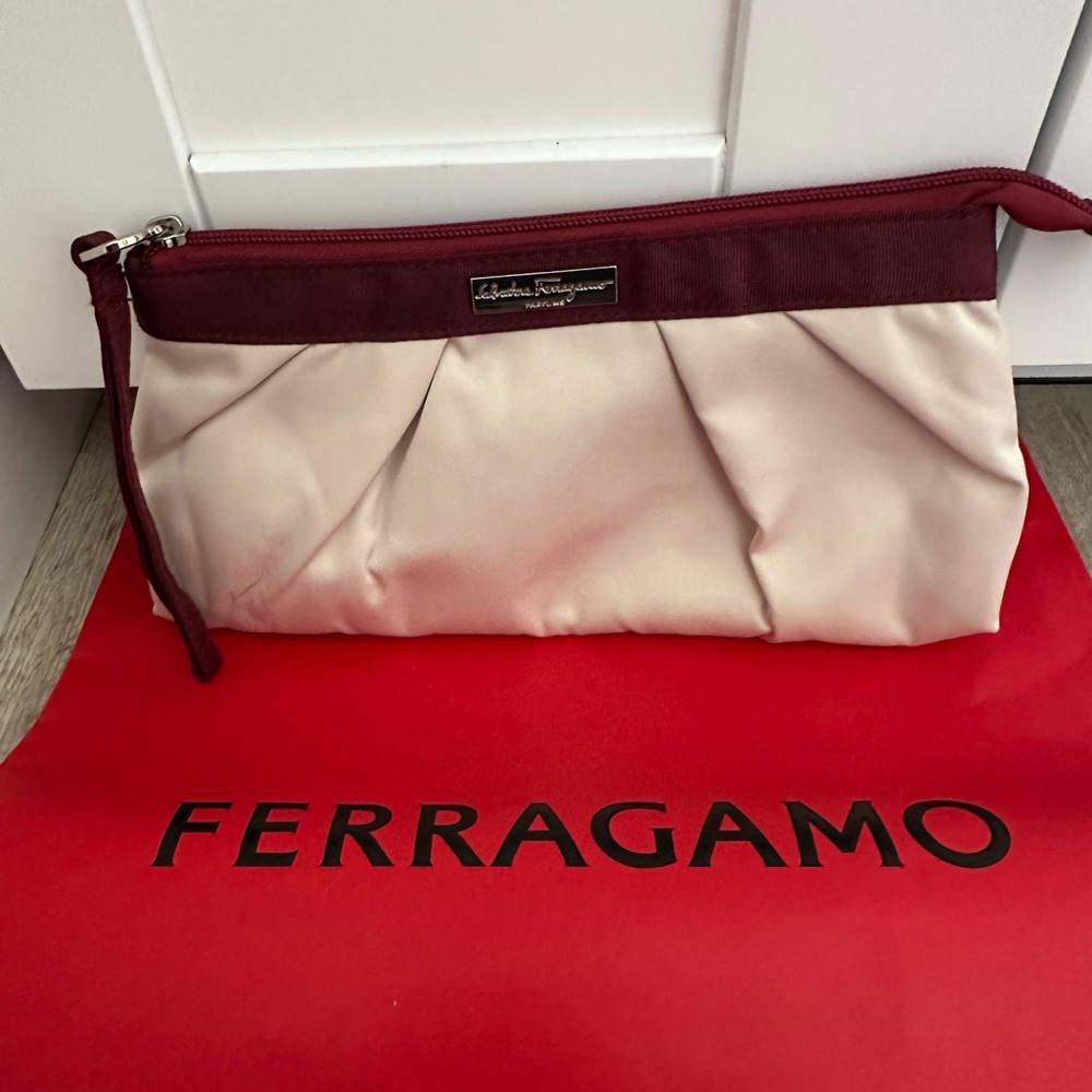 Salvatore Ferragamo Parfums Wristlet Clutch Bag NEW